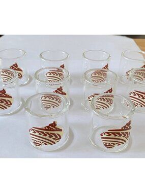 Glass Napkin Rings With Seashell Motif Set Of 10 Clear Glass
